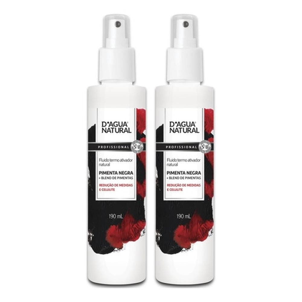 Kit 2 Fluído Termo Ativo Pimenta Negra 190ml Dagua Natural