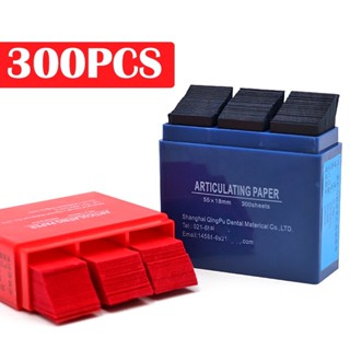 300 Peças Tiras De Papel Articulado Dental De Oclusão Dentária 55 * 18mm em Oferta na Shopee
