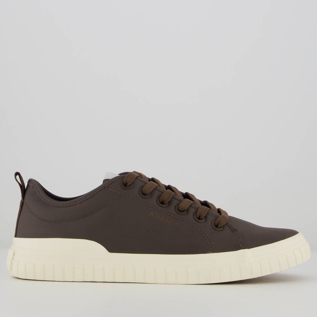Tênis Aramis Deep Leather Marrom Escuro em Oferta na Shopee