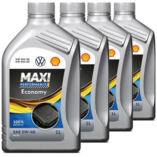 Kit 4 Litros De Óleo Motor Volkswagen Maxi Performance 5W40 100% Sintético 502 505 00 em Oferta na Shopee