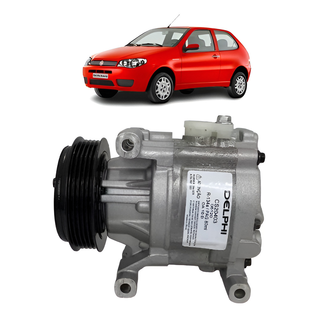 Compressor Ar Palio Fire 1.0/1.4 04 A 2009 Original Delphi