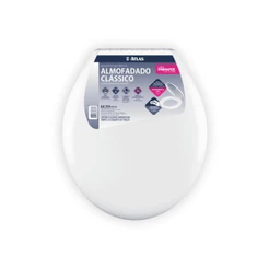 Assento Sanitário Almofadado Clássico Branco Atlas