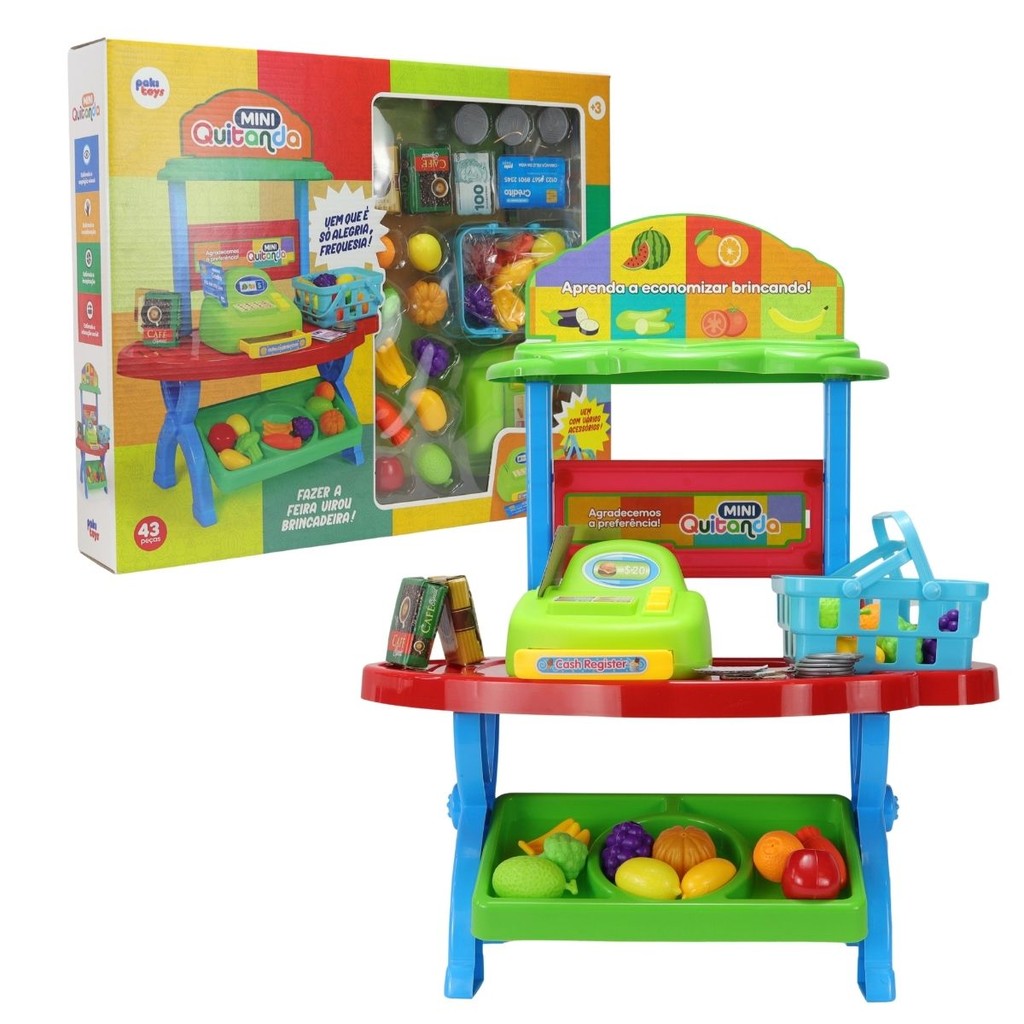 Brinquedo Mini Quitanda Feira 1514 - PakiToys em Oferta na Shopee