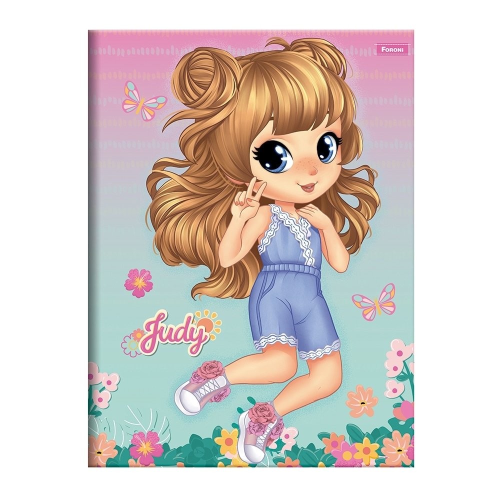 Caderno Costurado Foroni Universitário Capa Dura Judy 80 Folhas - Embalagem com 5 Unidades (Sortidos) em Oferta na Shopee