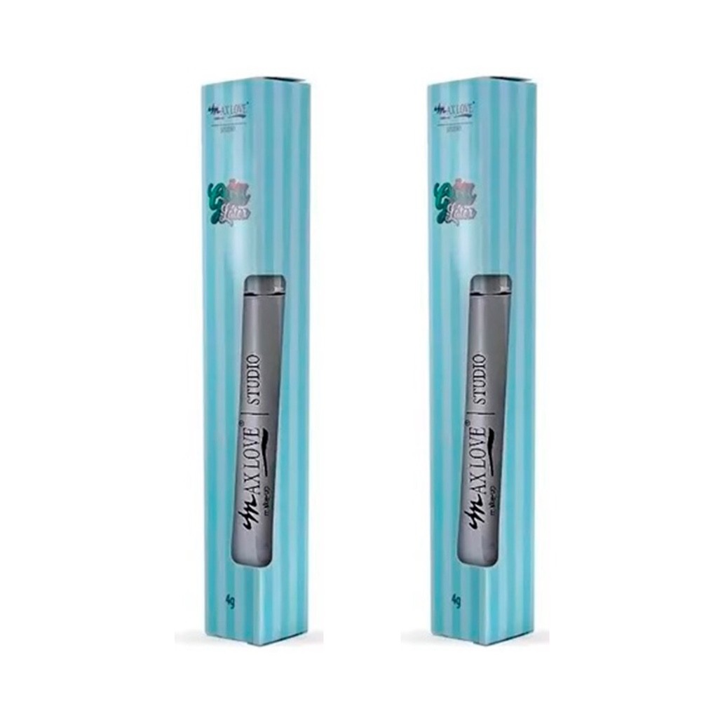 Kit 02 Unidade Gloss Incolor Max Love Latex labial lip max love brilho hidratante vegano Batom