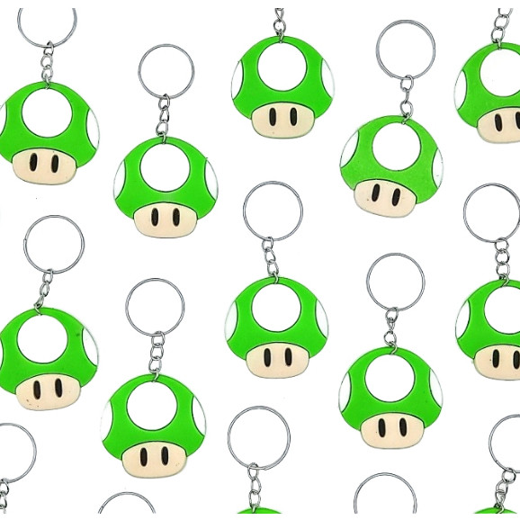 Cogumelo Verde 10un Super Bros Ord Games Mimo Festa Lembrancinha Gamer