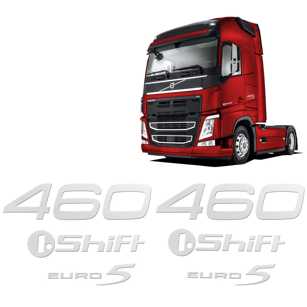 Kit Adesivos Euro 5 460 I.shift Volvo Fh 2010/2015 Cromado em Oferta na Shopee