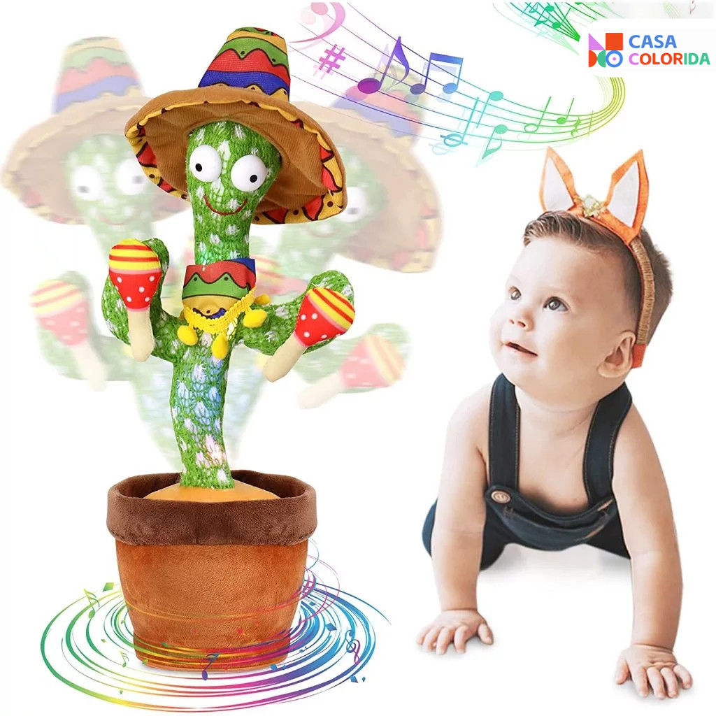 Cacto Brinquedo Falante Dançante Músicas Repete Falas Presentes Infantis Natalinos em Oferta na Shopee