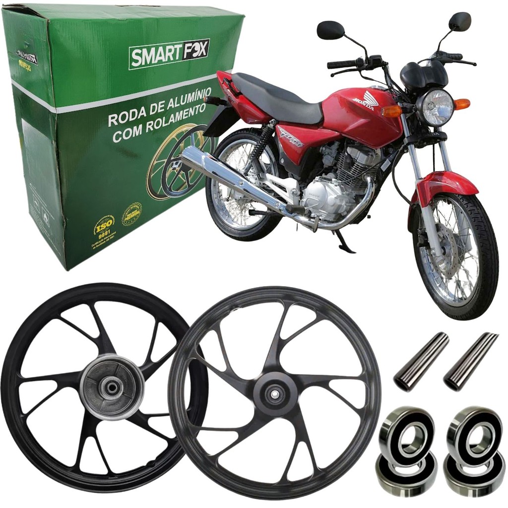 Par Roda Pé Galinha Cg125 Fan Esd Freio Disco Smart Fox 2000-2013