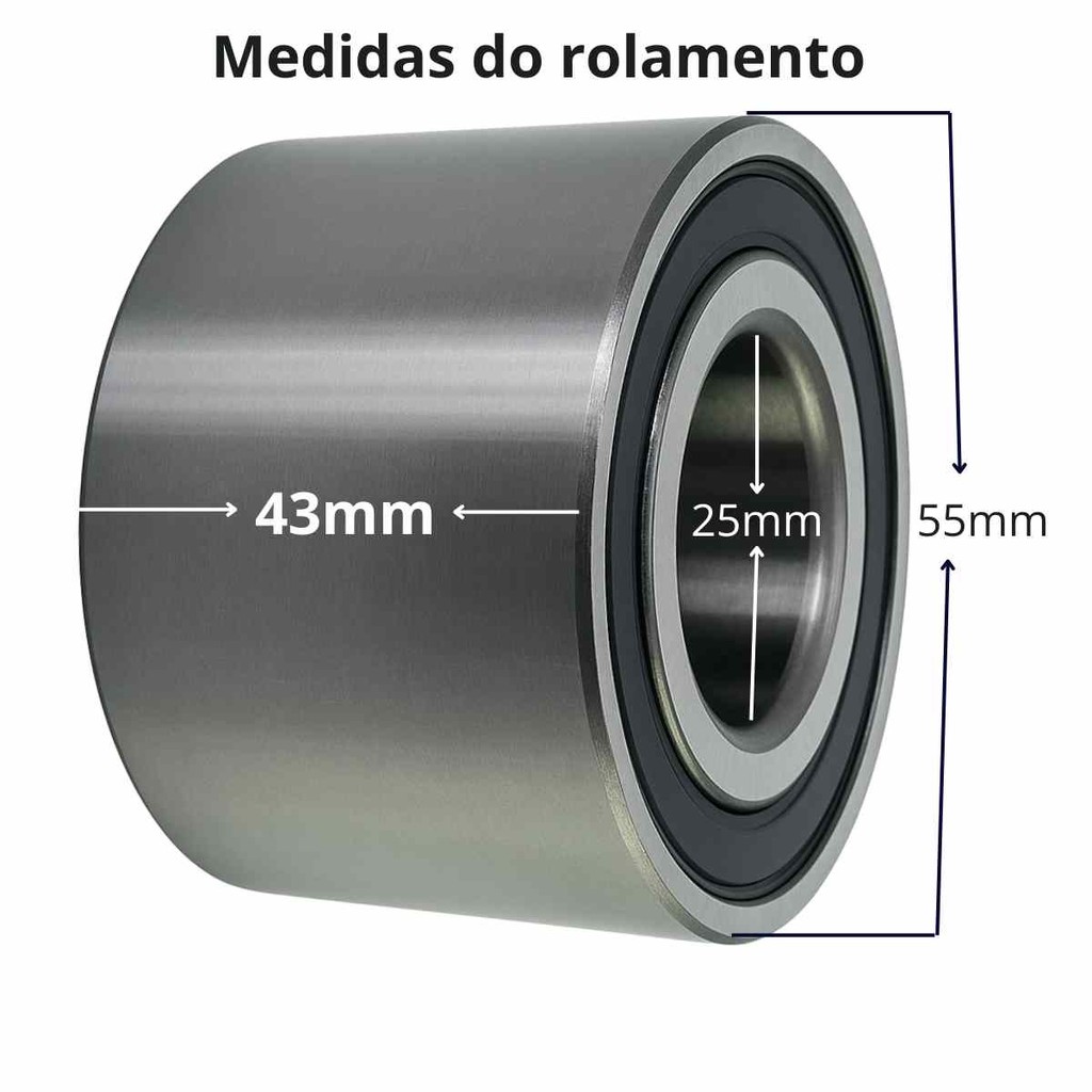 Kit Rolamento Duplo Roda Traseira MERCEDES CLASSE A160  A190