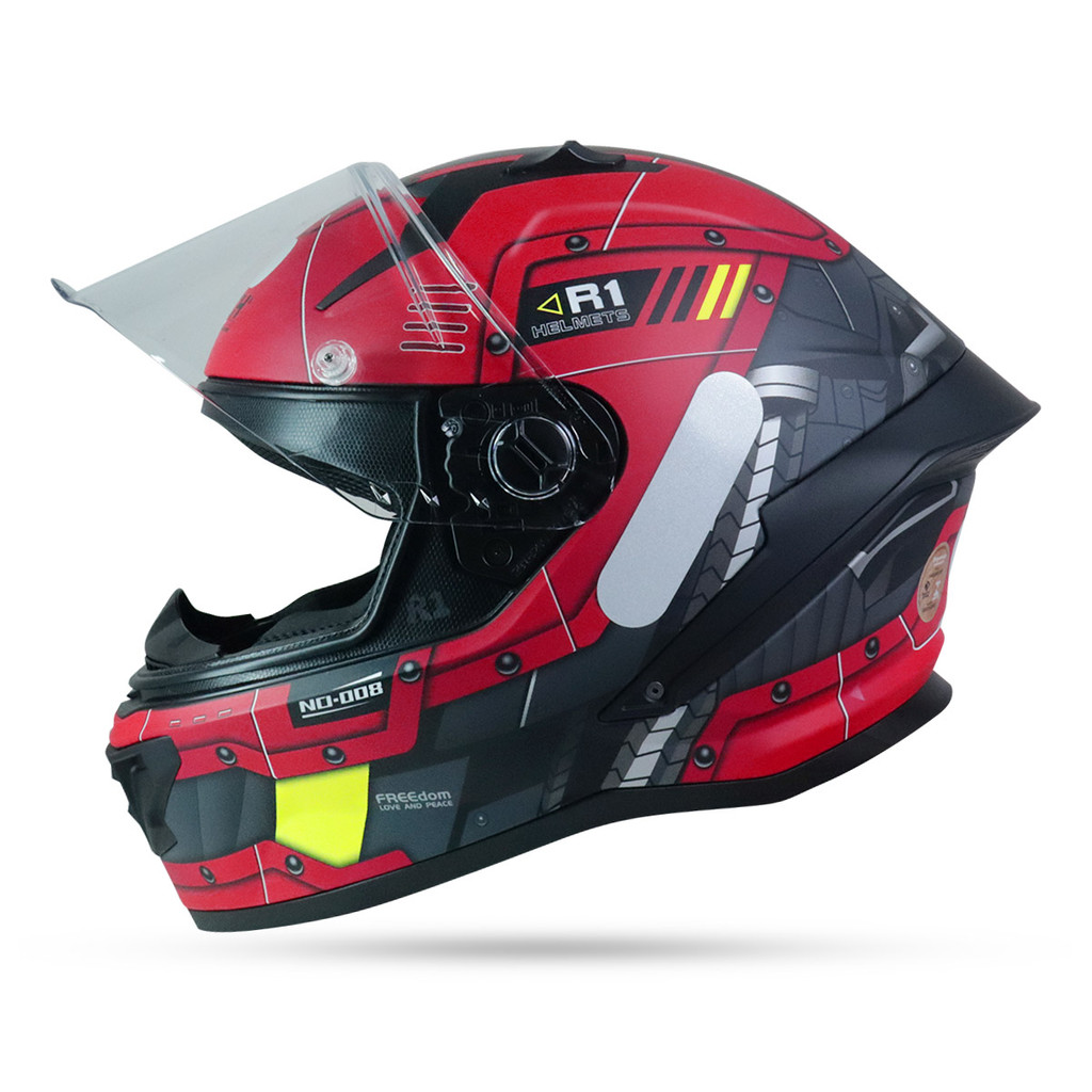 Capacete Gp Tech Pilot Star Trek Vermelho Fosco