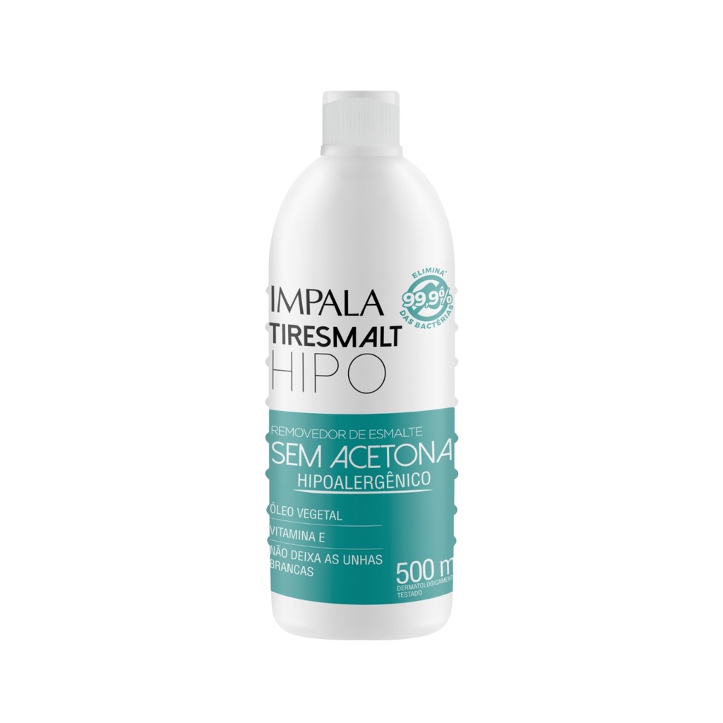 Removedor De Esmalte Sem Acetona Tiresmalt Impala Hipo 500ml - Beauty