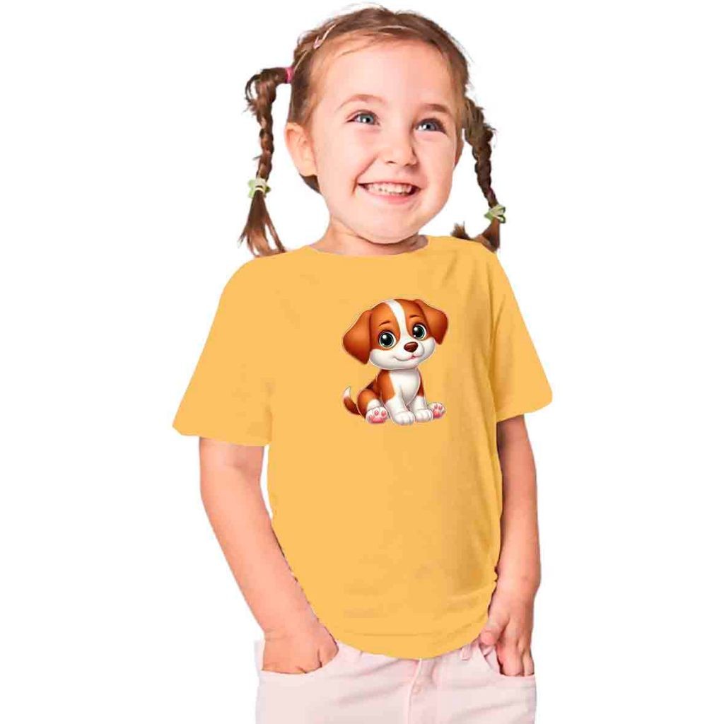 Camisa Infantil Diversas Cores e Estampa Cachorro 100% Algodão 30.1 Entrega Rápida.