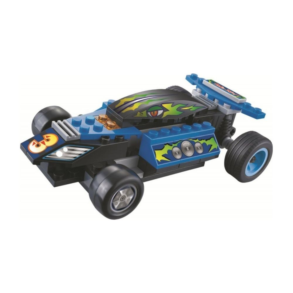 Carrinho Brinquedo de Montar Corrida Maluca Sem Derrota 60 Peças Xalingo - 06265