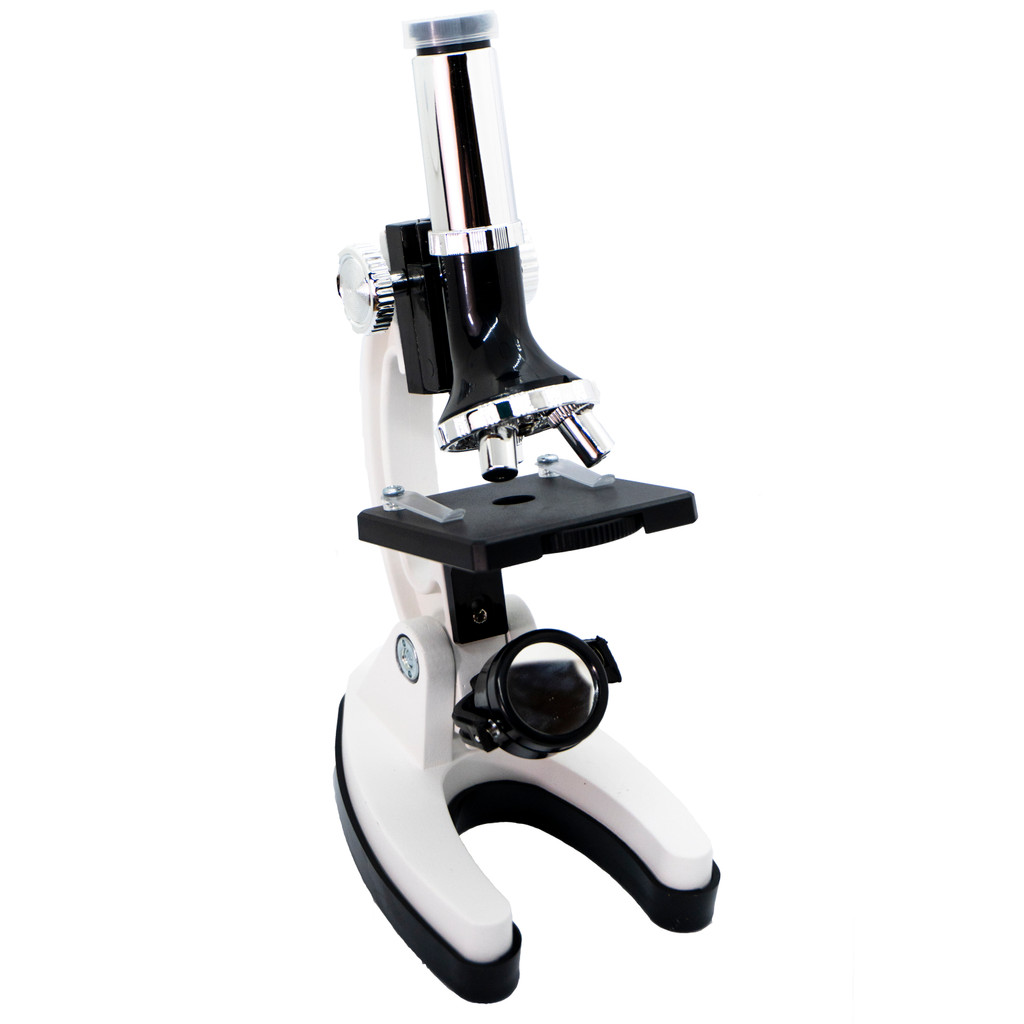 Microscópio Optic-1 Uranum Óptico Monocular 300x 600x 1200x Para Crianças e Adultos