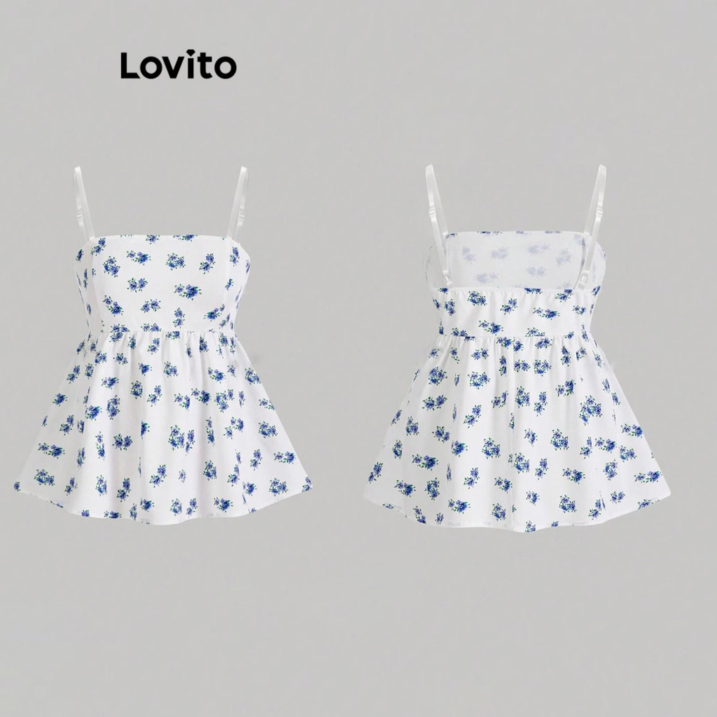 Lovito Regata Boho Ditsy Com Estampa Floral Regata Feminina L92AD983 - Women Clothes