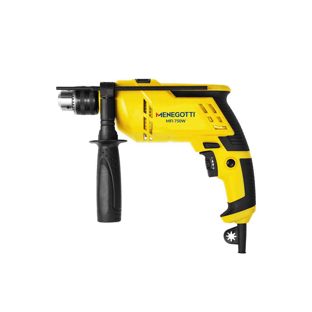 Furadeira Parafusadeira Profissional de Impacto Mandril 1/2 13mm 750W MFI-750 Menegotti em Oferta na Shopee