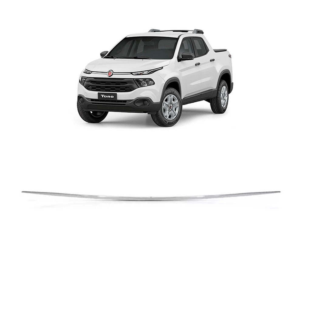Friso da Grade do Capô Fiat Toro 2016 a 2020 Cromado