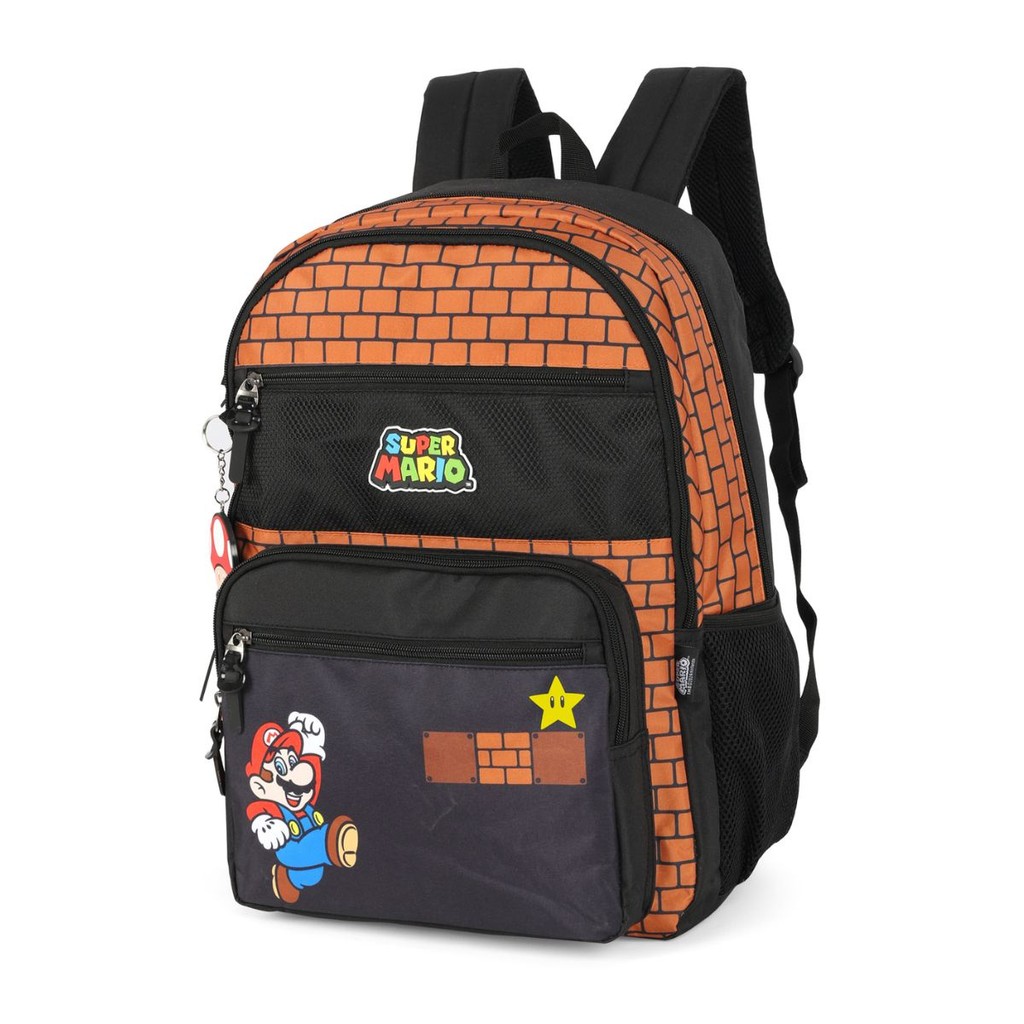 Mochila De Costas Super Mario Bros Juvenil Escolar Meninos