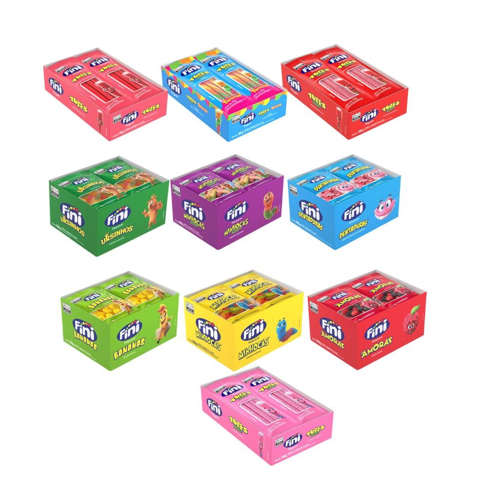 Kit Guloseimas 120 pacotes de 15g cada - FINI em Oferta na Shopee