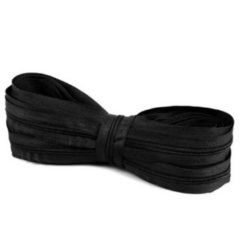 Zíper Número 5 3 Nylon - Rolo C/ 200 Metros - Preto Branco em Oferta na Shopee