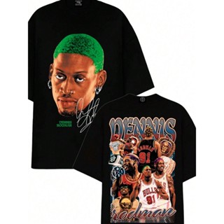 Camiseta Unissex Oversized Plus Size Feminina Masculina Oversize Casual "Dennis Rodman" Algodão   Unissex Streetwear em Oferta na Shopee