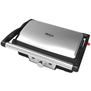 Grill e Sanduicheira Philco PGR19PI Revestimento Redstone 7 Temperaturas em Oferta na Shopee