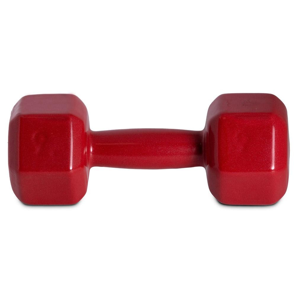 Halter Sextavado Emborrachado 9Kg Ferro PVC Vinho S64 Acte em Oferta na Shopee