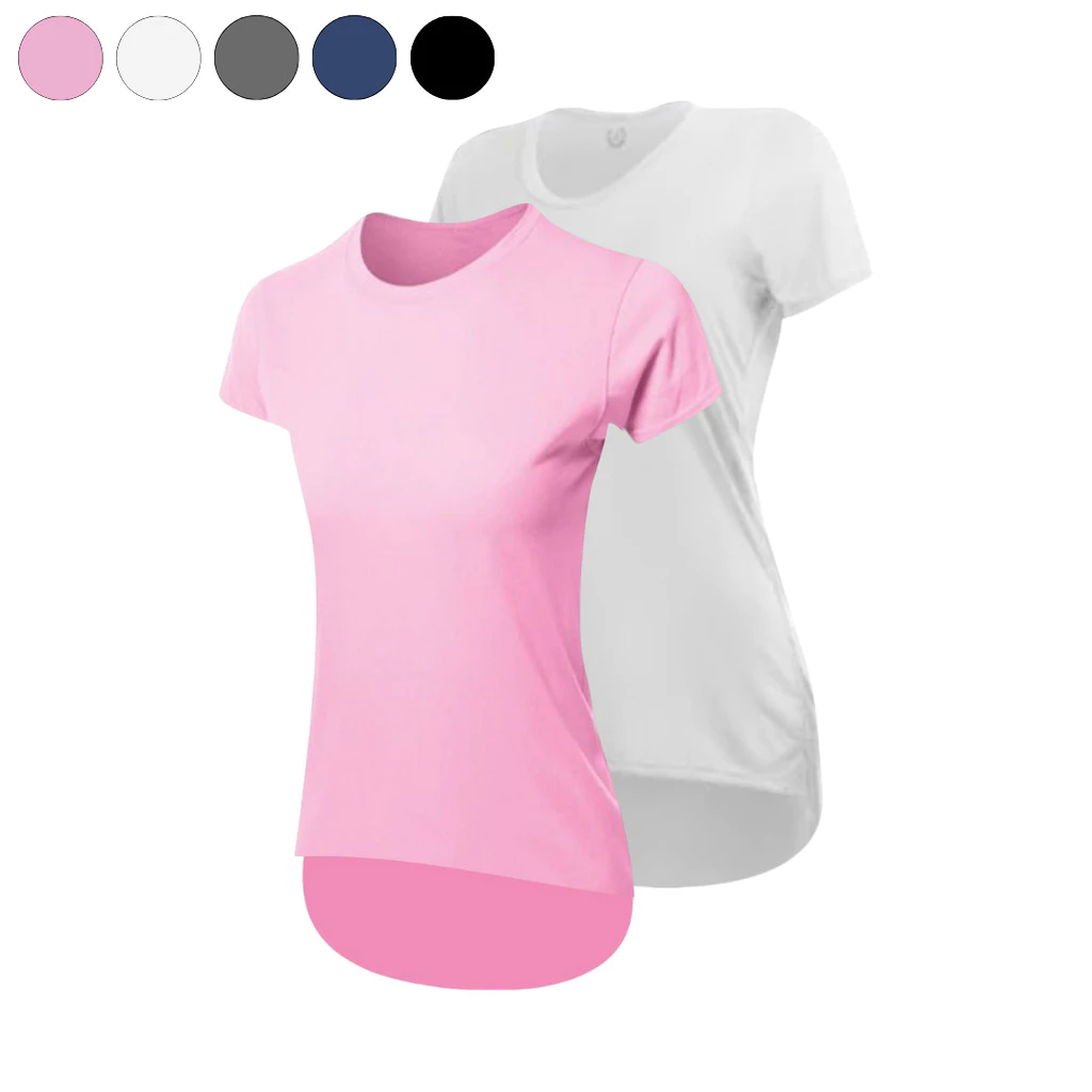 Kit 2 Camisetas Dry Fit Long Line Feminina Tampa Bumbum Para Academia Fitness