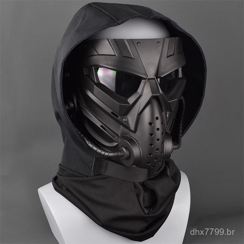 Máscara de proteção completa tática CS de ação ao vivo, máscara de proteção de paintball paintball, máscara de formato e