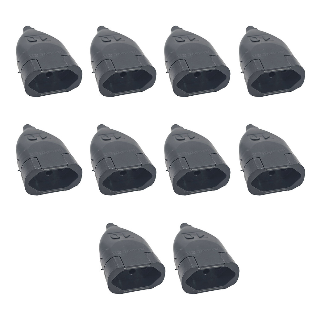 Kit 10x Plug Chato Fêmea TITA PRE 2P+T 10A 062530 InterNEED