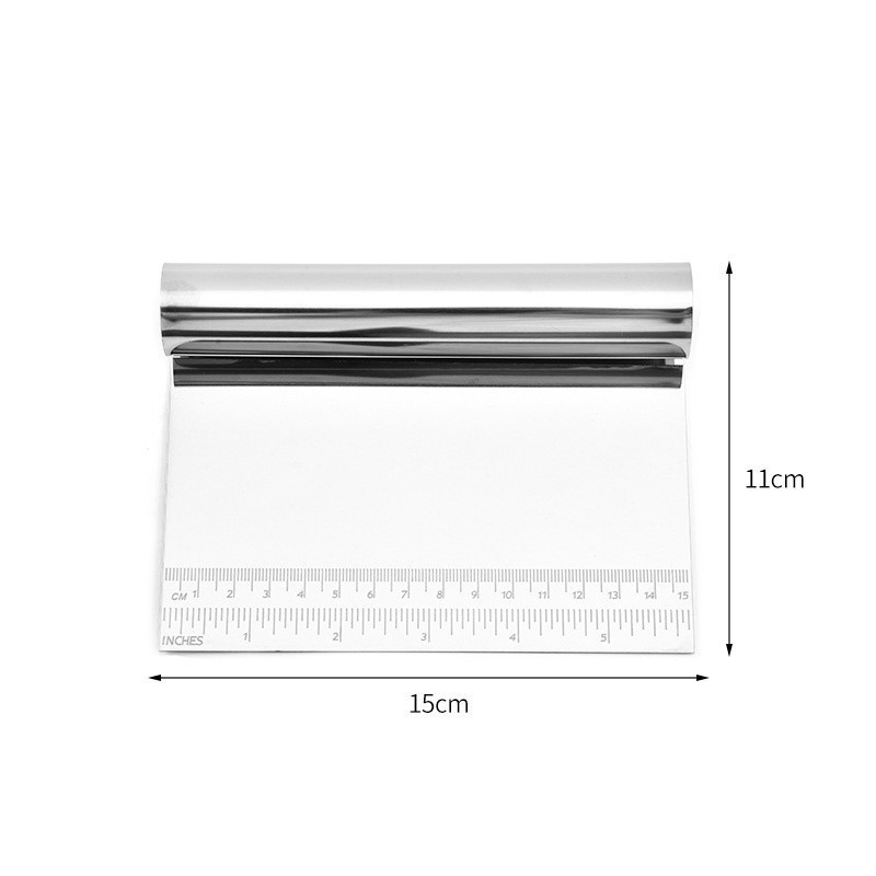 Espatula Tubular Inox Alisa Bolo Corta Legumes Massa Régua De Massa 15cm