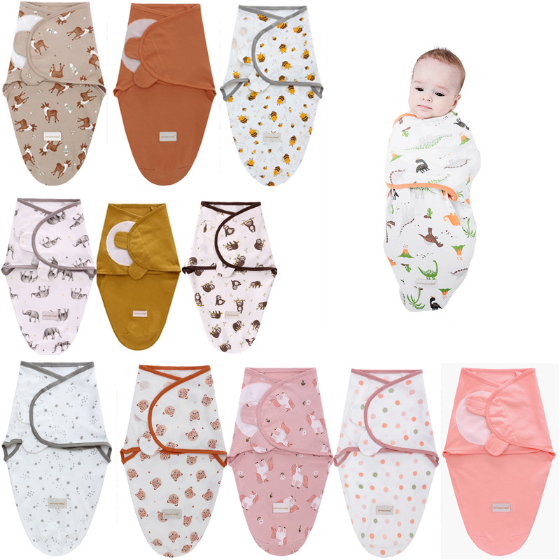 Small Charutinho Swaddle-Cueiro Ajustável com Velcro/Confortável e Prático para Recém-Nascidos 70cm x 62cm