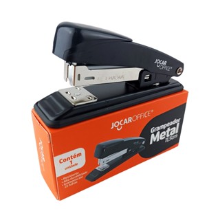 Grampeador Profissional Reforçado Em Aço Preto Até 25 Folhas Escritório Home Office Escola Papel em Oferta na Shopee