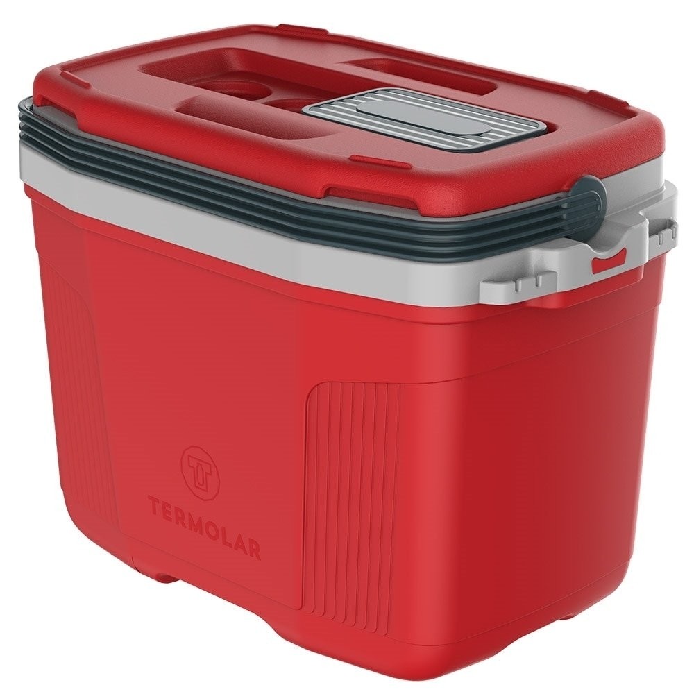 Caixa Térmica Termolar 32 Litros Vermelho em Oferta na Shopee