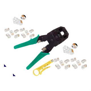Alicate Crimpar Rj45 Rj11 Crimpador Cabo Rede +20 Conectores em Oferta na Shopee