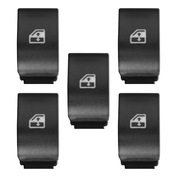 KIT 5 CAPAS BOTÃO VIDRO ELÉTRICO FIAT SIENA PALIO 1 CLICK