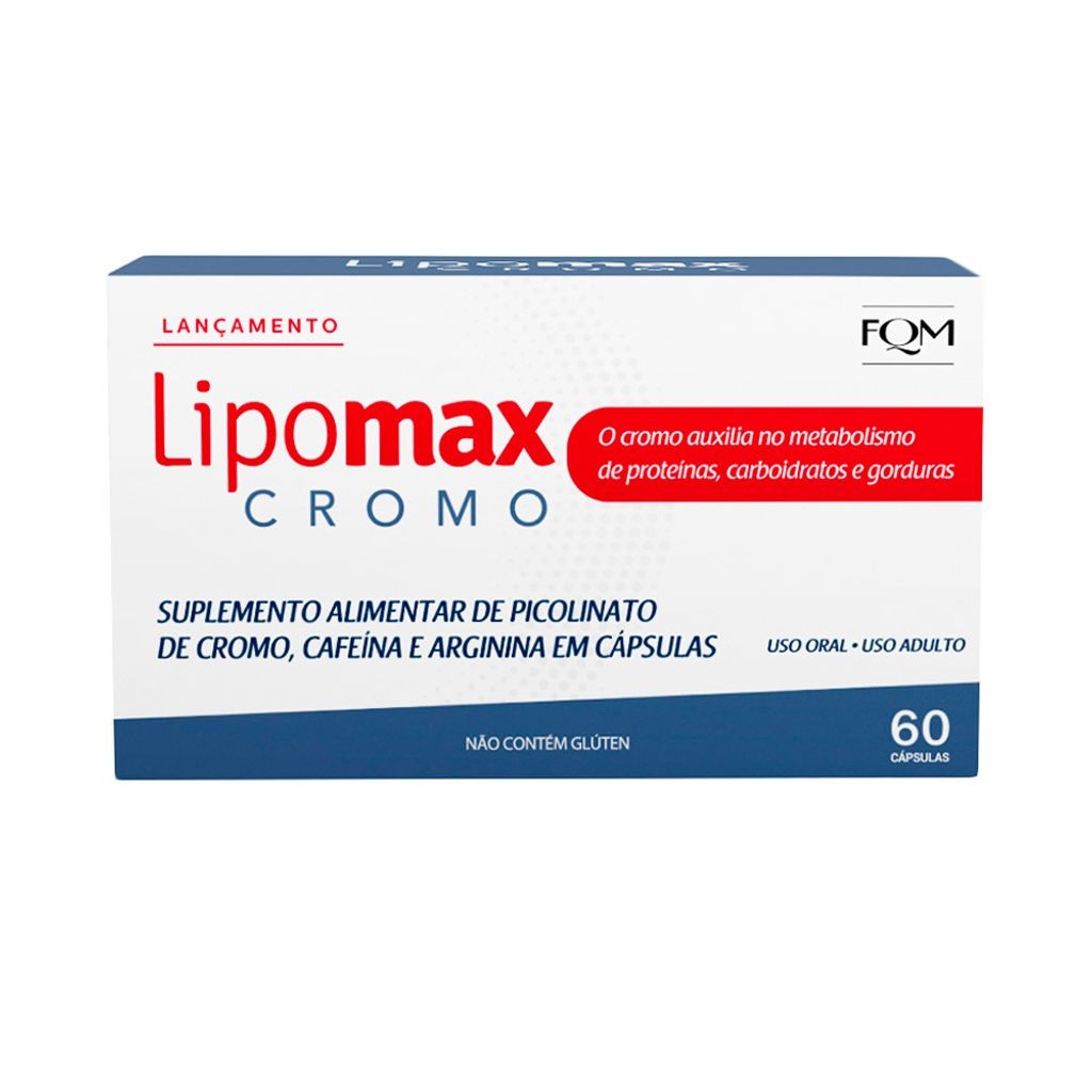 Lipomax Cromo com 60 Cápsulas
