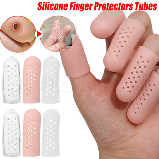 Anti-Fricção , Respirável-Separador De Alívio Da Dor-Tubos Protetores De Dedo De Silicone-Capa Protetora Elástica Para D