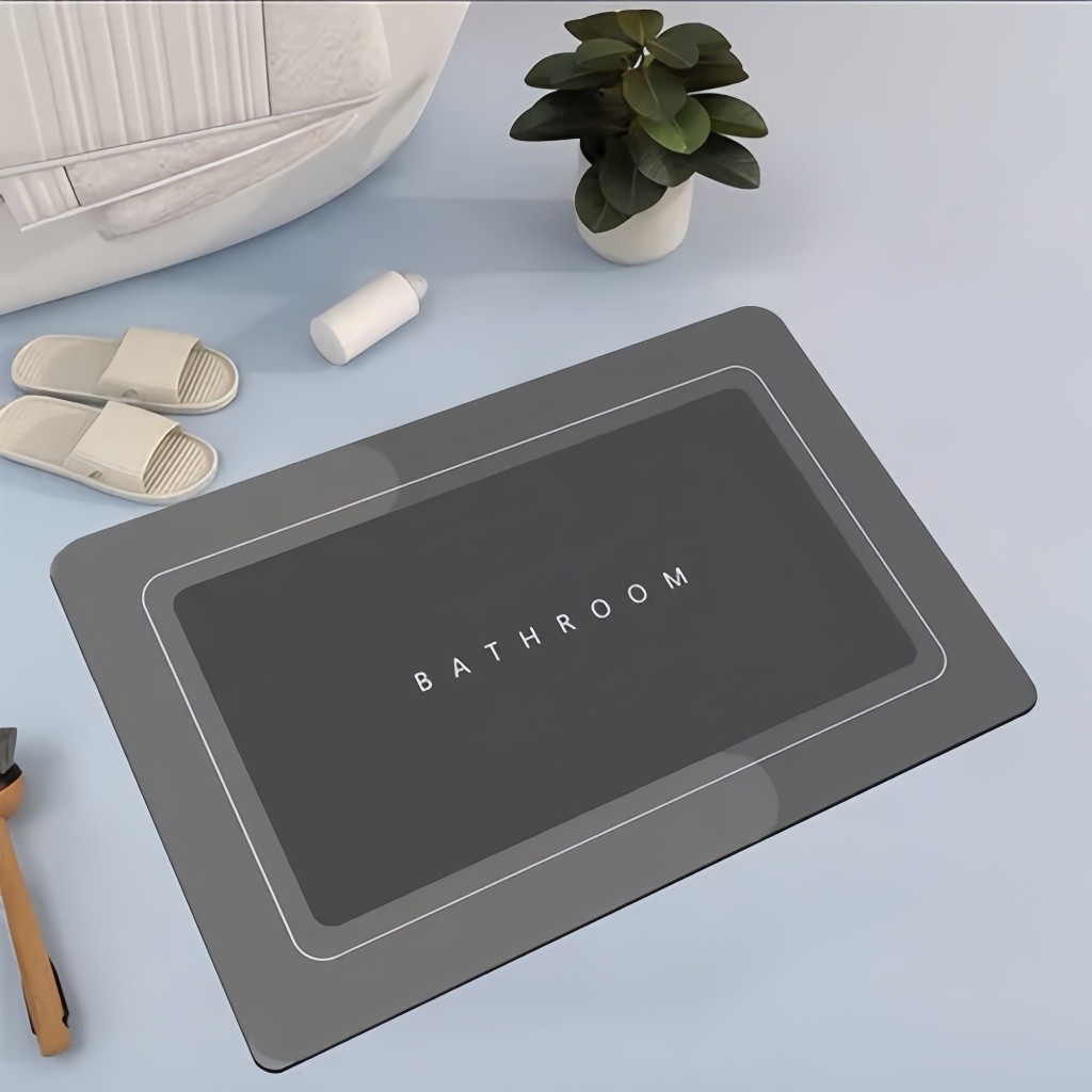 Tapete Emborrachado Retangular Super Absorção Banheiro