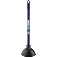 Desentupidor Sanitário de Borracha com Cabo em Madeira Azul Sanilux Bettanin