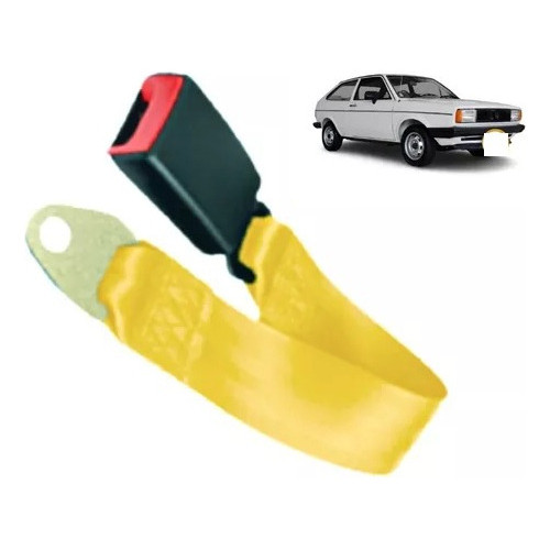 Fecho Cinto De Segurança Gol Quadrado 40 Cm Lingueta 22 Mm