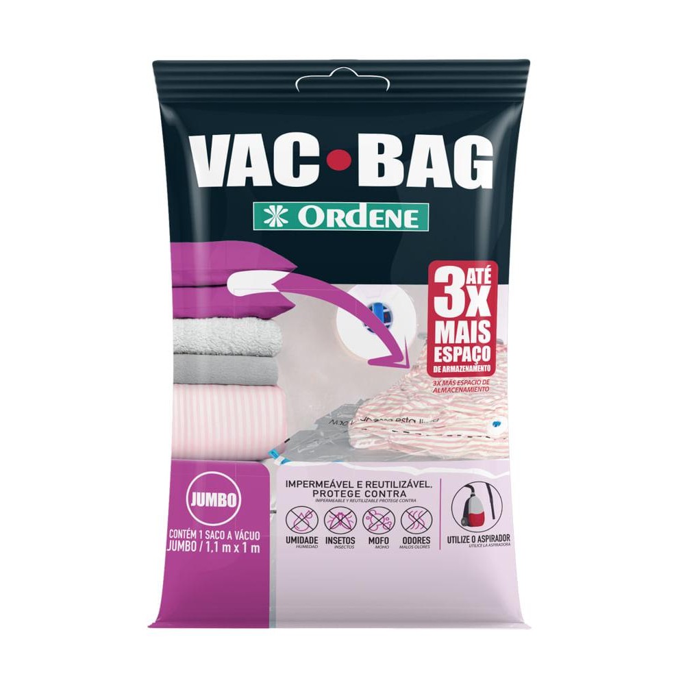 Saco a Vácuo Organizador Jumbo Transparente 1,1 x 1m Vac Bag Ordene em Oferta na Shopee