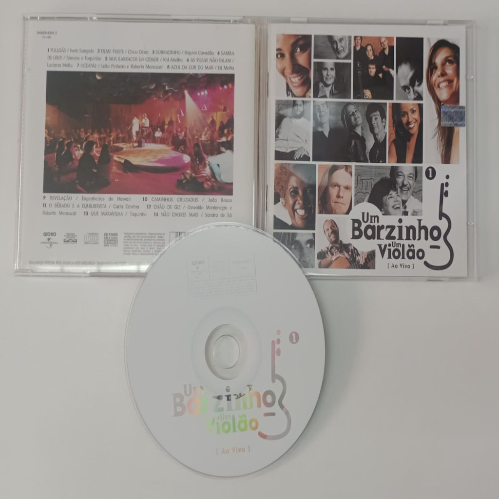 CD VÁRIOS ARTISTAS UM BARZINHO, UM VIOLÃO - AO VIVO 1