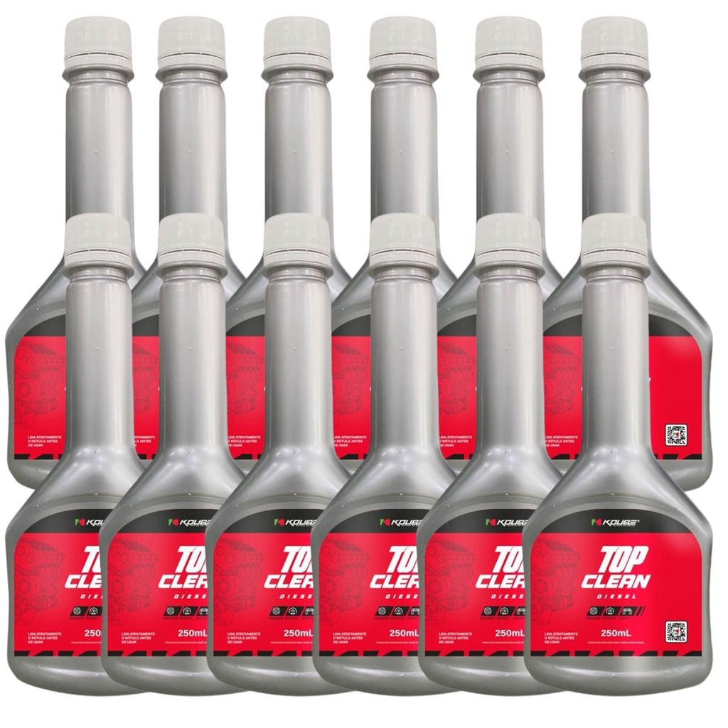 KIT 12 unds Top Clean Diesel Aditivo Para Limpeza Bico Koube