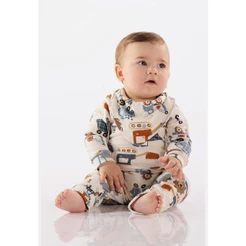 Macacão Essentials para Bebê Menino em Suedine Up Baby