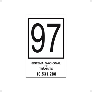 Adesivo Licenciamento 97 Selo Branco Interno Parabrisa em Oferta na Shopee