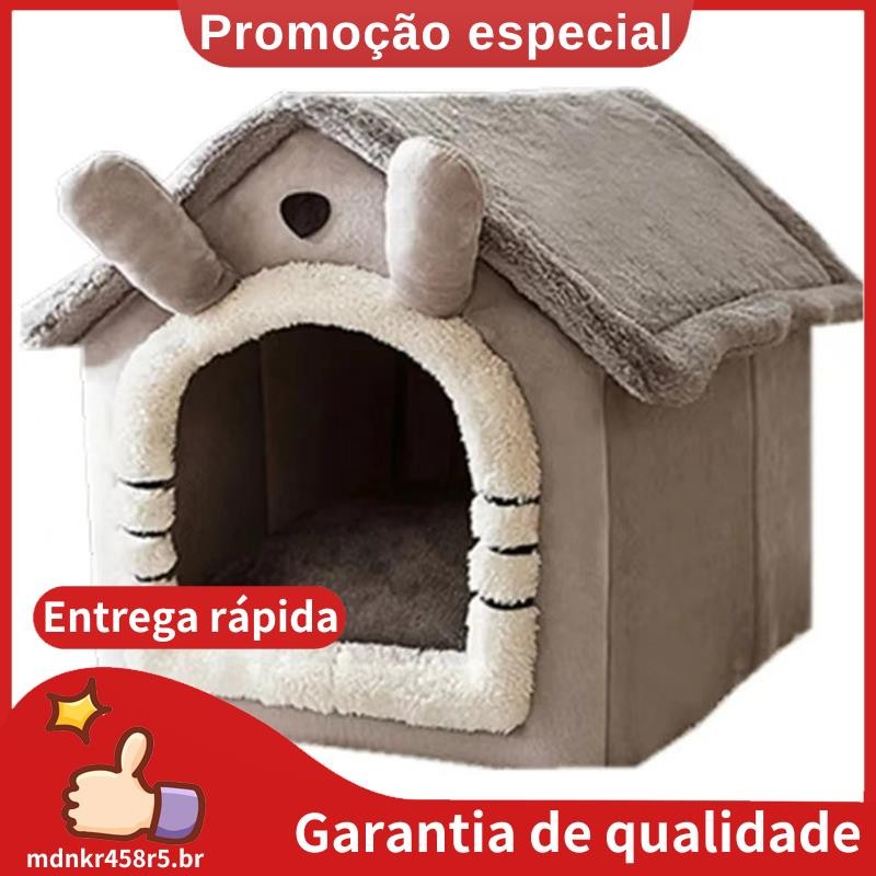 Cama Para Gato/Cachorro Removível E Lavável Dobrável Animais De Estimação Dormir Canil Casa De Ninho De Interno . mdnkr4
