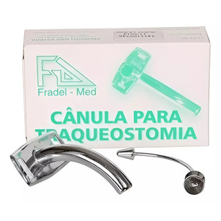 CÂNULA PARA TRAQUEOSTOMIA SEM BALÃO METAL STANDARD MÉDIA - FRADEL