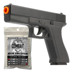 Pistola Airsoft Spring Gk-v307 + Esferas 0,12 1100un